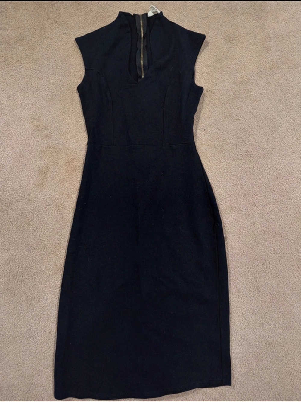 Rolla Coster Black Cap-Sleeve Sheath Dress
